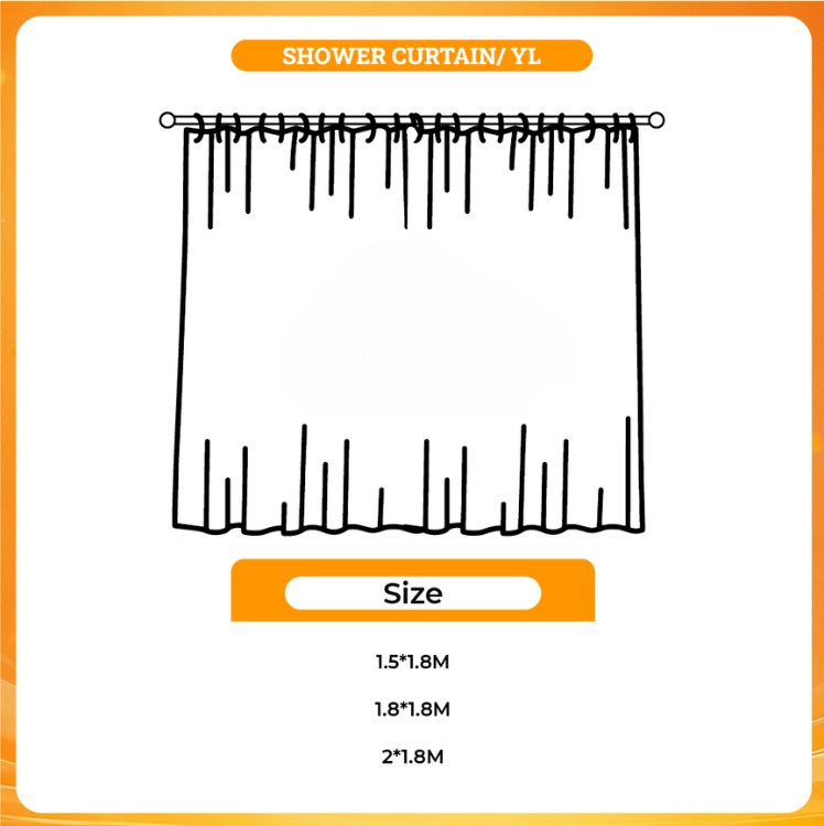 3D shower curtain - Grimm Merch