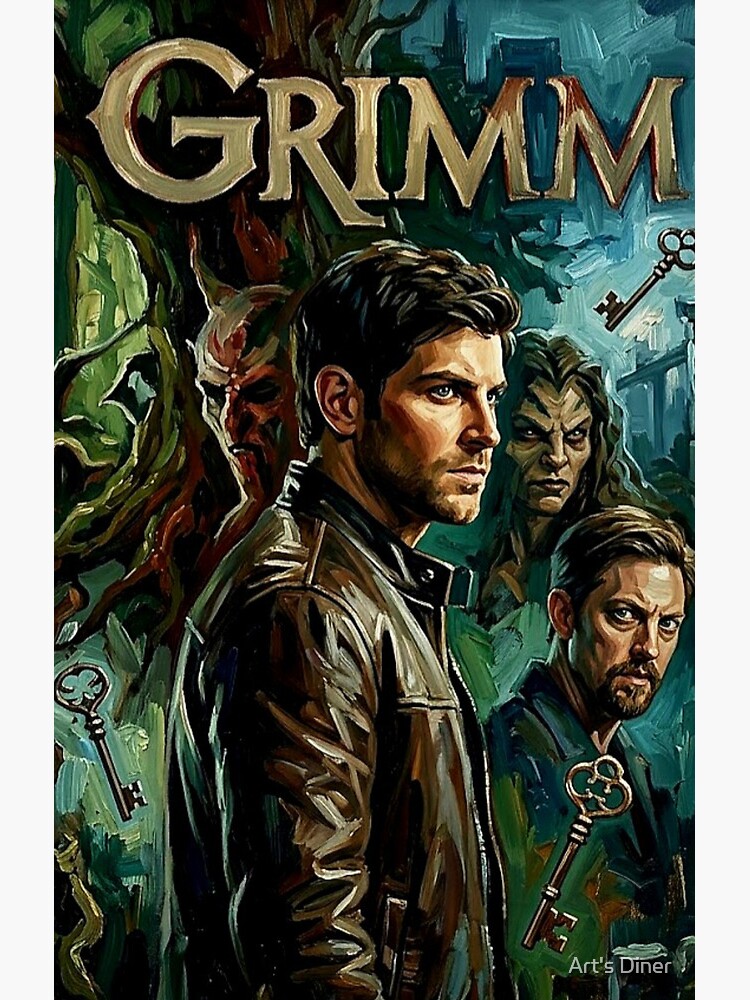 Grimm Monsters Broadstroke Procedural Art Shower Curtain - Image 2