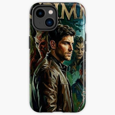 Grimm Monsters Broadstroke Procedural Art Iphone Case