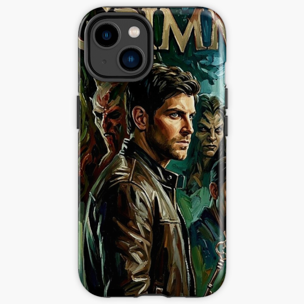 Grimm Monsters Broadstroke Procedural Art Iphone Case