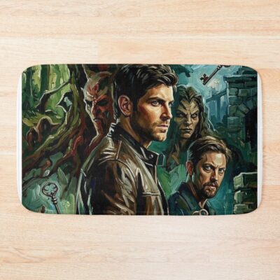 Grimm Monsters Procedural Art Bath Mat