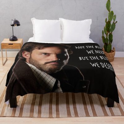 Monroe From Grimm Throw Blanket