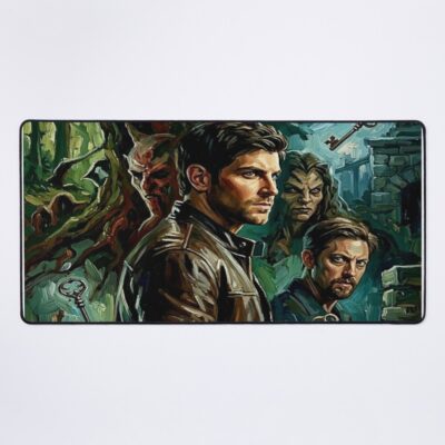 Grimm Monsters Procedural Art Mouse Pad