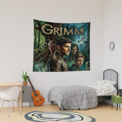 Grimm Monsters Broadstroke Procedural Art Tapestry