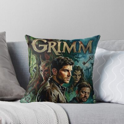 Grimm Monsters Broadstroke Procedural Art Throw Pillow