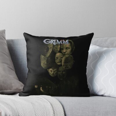 Horror Film Grimm Throw Pillow