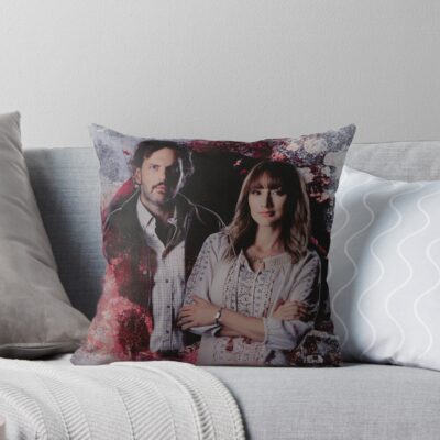 Monroe And Rosalee Throw Pillow