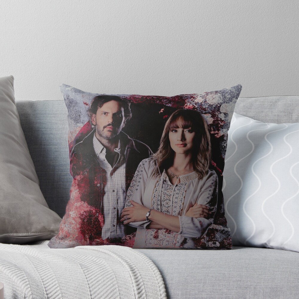 Monroe And Rosalee Throw Pillow